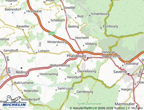 MICHELIN Mittelbronn map - ViaMichelin