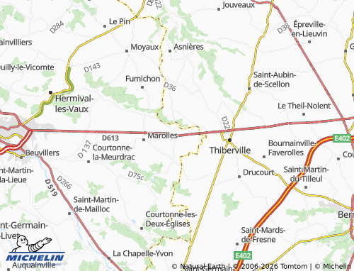 MICHELIN L'Hôtellerie map - ViaMichelin