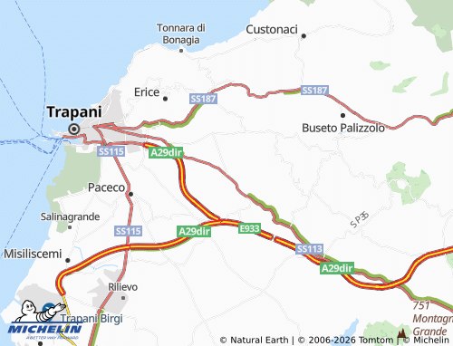 MICHELIN Napola map - ViaMichelin