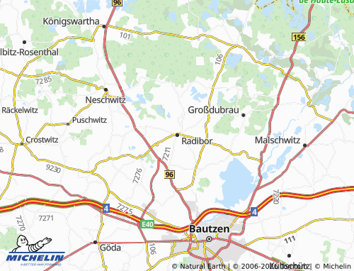 MICHELIN Radibor map - ViaMichelin