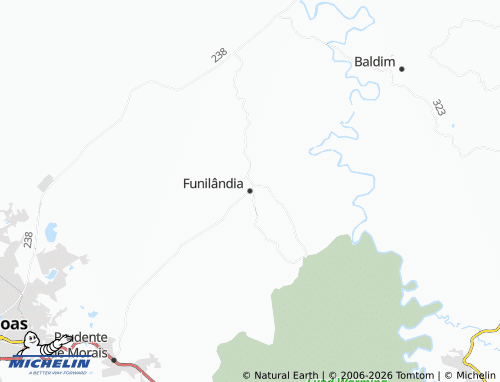 MICHELIN Funilândia map - ViaMichelin