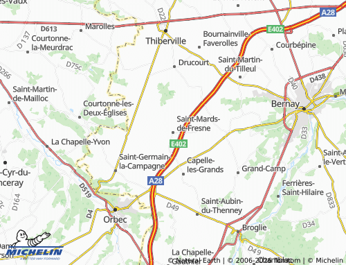 MICHELIN Saint-Mards-de-Fresne map - ViaMichelin