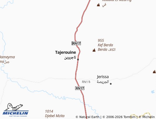Mappa MICHELIN Tajirwayn - ViaMichelin