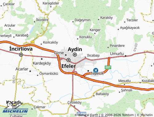 MICHELIN-Landkarte Cuma - ViaMichelin