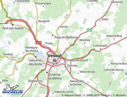 Kaart MICHELIN Coulevon - ViaMichelin