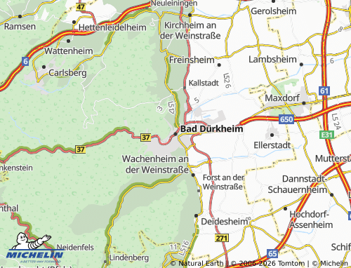 MICHELIN-Landkarte Bad Dürkheim - ViaMichelin