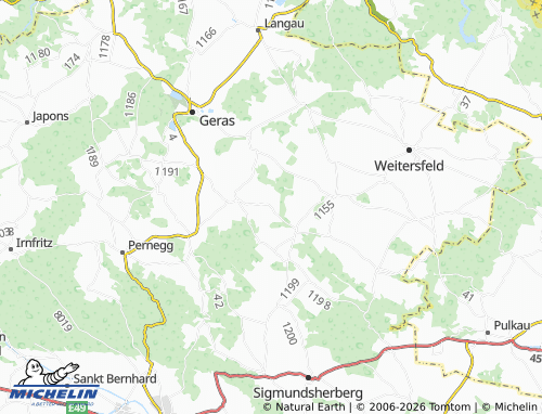 MICHELIN Purgstall map - ViaMichelin