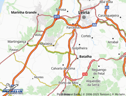 MICHELIN Costa de Baixo map - ViaMichelin