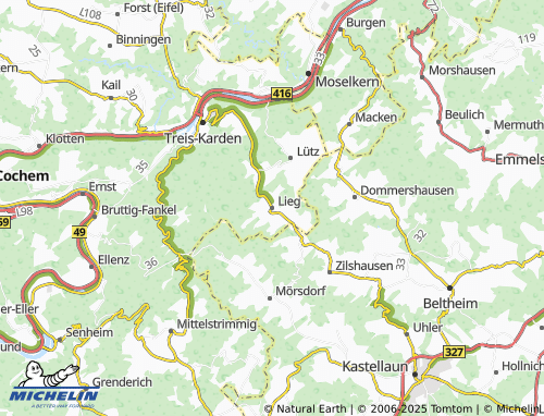 MICHELIN-Landkarte Lieg - ViaMichelin