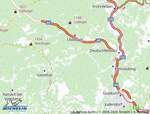 MICHELIN Großstübing map - ViaMichelin