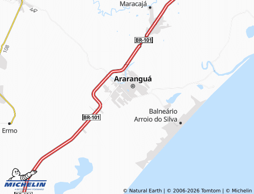 Carte MICHELIN Nova Divinéia - ViaMichelin