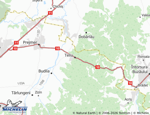 Mapa MICHELIN Teliu - ViaMichelin