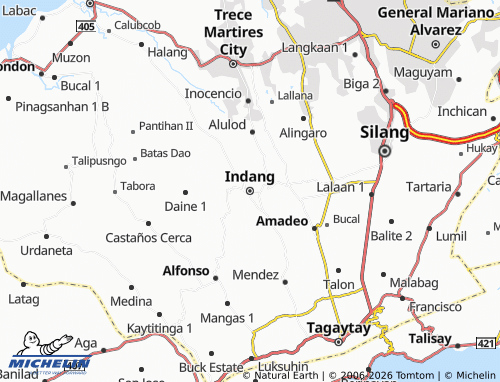 MICHELIN Indang map - ViaMichelin