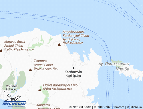 Mapa MICHELIN Vlychada - ViaMichelin