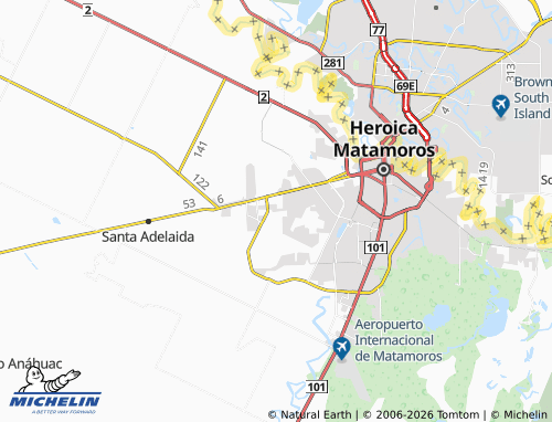 Mappa MICHELIN Vamos Tamaulipas - ViaMichelin
