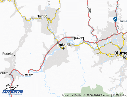 Mappa MICHELIN Indaial - ViaMichelin