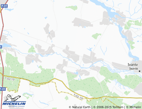 MICHELIN Zhuravne map - ViaMichelin