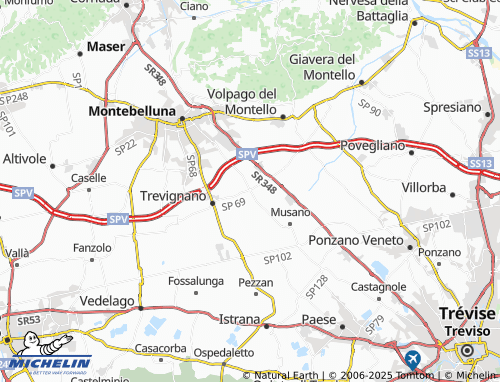 MICHELIN Falzè map - ViaMichelin