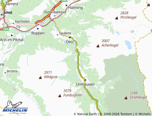 MICHELIN-Landkarte Tumpen - ViaMichelin