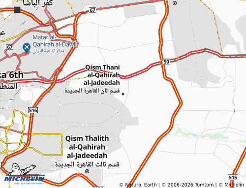 MICHELIN Qesm 2nd New Cairo map - ViaMichelin