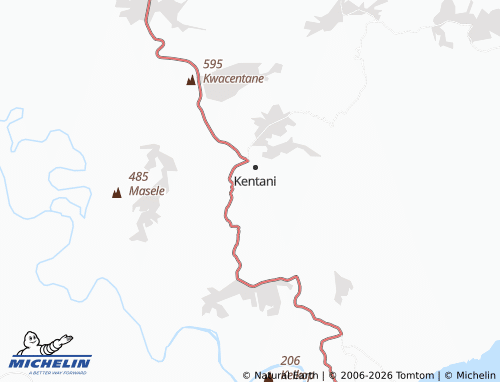 Carte MICHELIN Mpentse - ViaMichelin