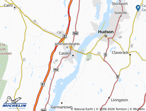 Mappa MICHELIN Catskill - ViaMichelin