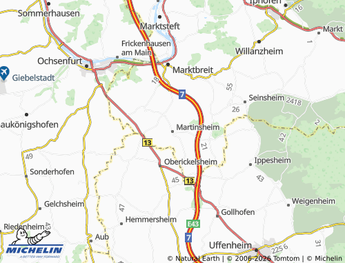 Mapa MICHELIN Martinsheim - ViaMichelin
