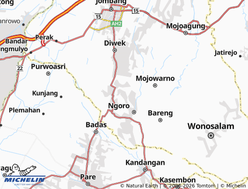 Mapa MICHELIN Gajah - ViaMichelin