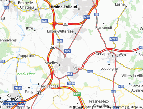 MICHELIN Baulers map - ViaMichelin