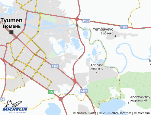 MICHELIN-Landkarte Bykova - ViaMichelin