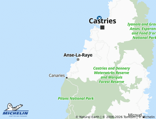 Mappa MICHELIN Anse-La-Raye - ViaMichelin