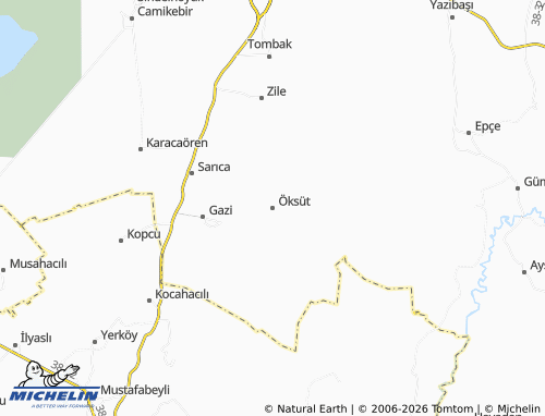 MICHELIN Öksüt map - ViaMichelin