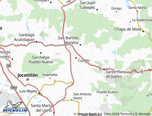 MICHELIN Cuarto map - ViaMichelin