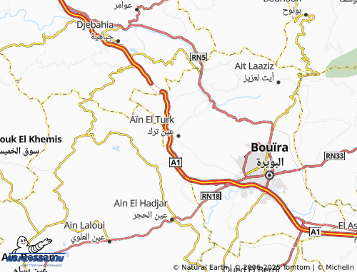 Mapa MICHELIN Ayn Turk - ViaMichelin