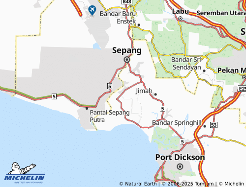 MICHELIN Bukit Pelanduk map - ViaMichelin