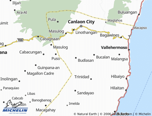 MICHELIN Budlasan map - ViaMichelin