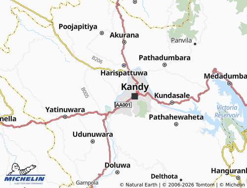 MICHELIN Nuwara Dodamwala map - ViaMichelin