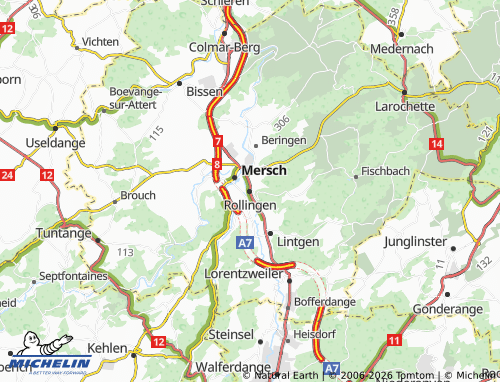 Mappa MICHELIN Rollingen - ViaMichelin
