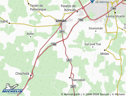 MICHELIN X Tepén map - ViaMichelin