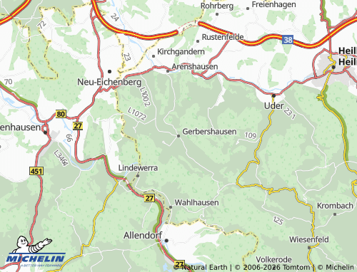 Mappa MICHELIN Gerbershausen - ViaMichelin