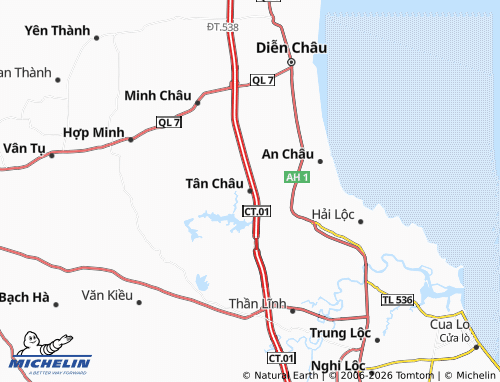 Mapa MICHELIN Diễn Phú - ViaMichelin