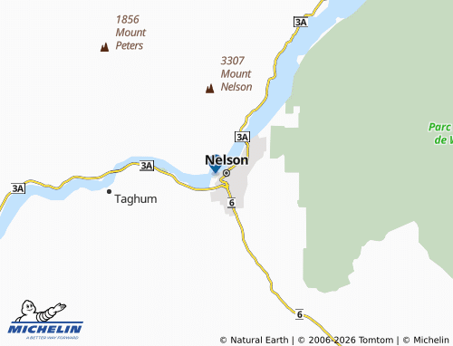 Mappa MICHELIN Nelson - ViaMichelin