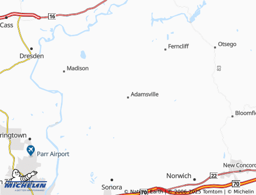 MICHELIN-Landkarte Adamsville - ViaMichelin