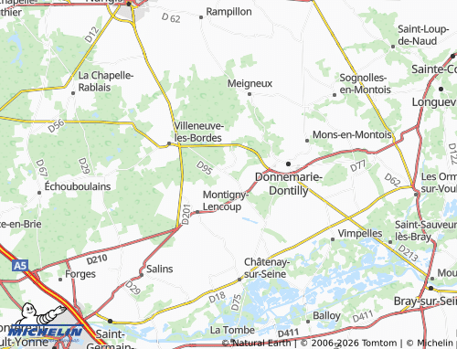 Mappa MICHELIN Gurcy-le-Châtel - ViaMichelin