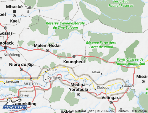 Mapa MICHELIN Koungheul - ViaMichelin