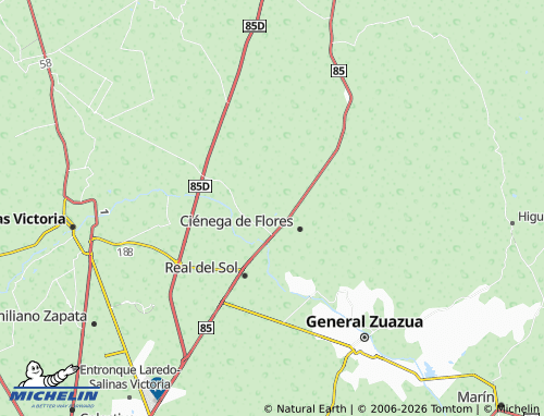 MICHELIN Valle de Las Lomas map - ViaMichelin