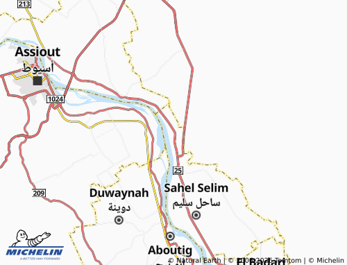 Mapa MICHELIN al-Ghareeb - ViaMichelin