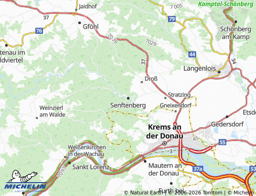 MICHELIN Senftenberg map - ViaMichelin