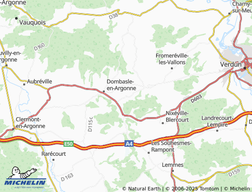 MICHELIN Jouy-en-Argonne map - ViaMichelin