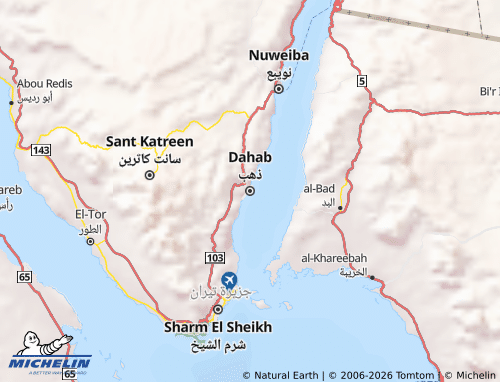 MICHELIN-Landkarte Dahab - ViaMichelin